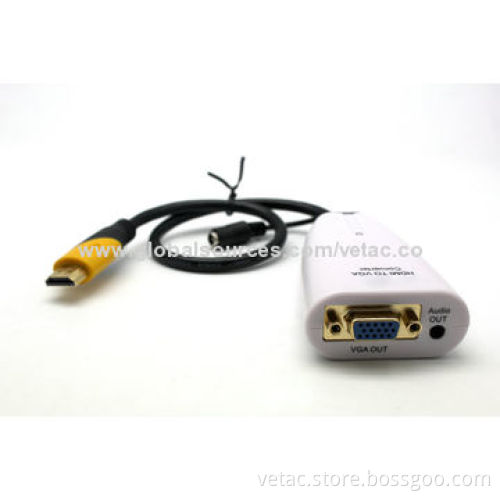 HDMI to VGA Converter with Audio, Easy to Use